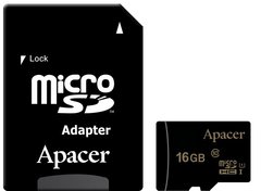 карта памяти ApAcer microSDHC 16GB UHS-I U1+adapter