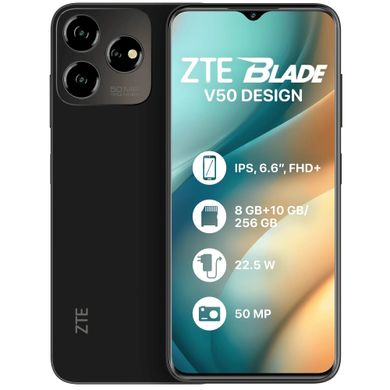 Смартфон Zte Blade V50 Design 8/256GB Black