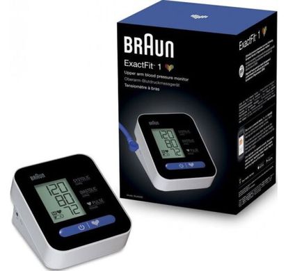 Профессиональный автоматический тонометр Braun BPM ExactFit 1 BUA5000EUV1 BUA5000EU/MY20