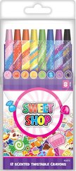Набор ароматных восковых карандашей, что выкручиваются, Sweet Shop 8 цветов