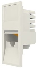 Розеточный модуль Molex Euromod 50х25 / 1xRJ45 / M1 прямой / UTP / PowerCat 5e White