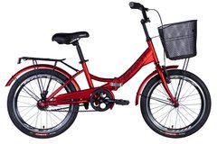 Велосипед ST 20" Formula SMART Vbr з багажником задн St з кошиком Pl з крилом St 2024 (червоний (м))